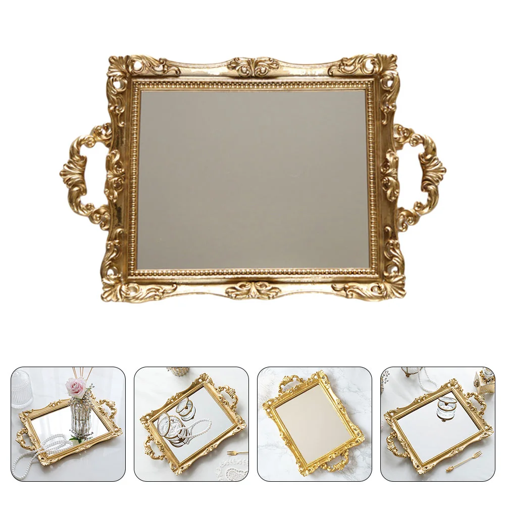 Tray Mirror Vanity Trays Jewelry Mirrored Decorative Organizer Plate Storage Retro Serving Gold Makeup Dresser Perfume Bathroom
Tray Mirror Vanity Trays Jewelry Mirrored Decorative Organizer Plate Storage Retro Serving Gold Makeup Dresser Perfume Bathroom