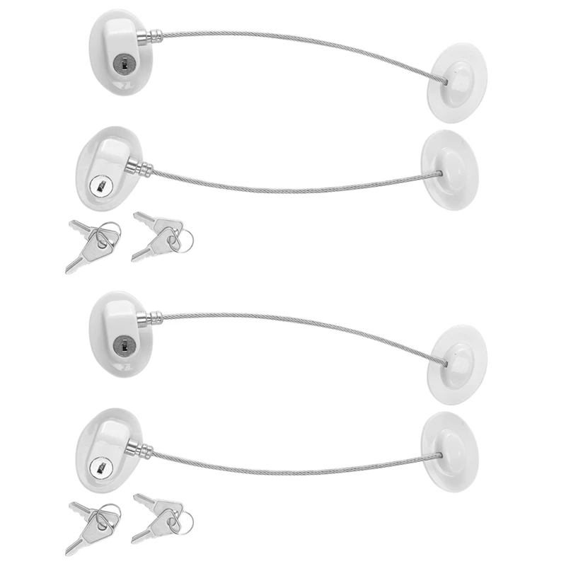 4X Refrigerator Door Lock With 4 Keys For Fridge Lock Security For Child Safety, Clear Cabinet Lock, Dorm Fridge Lock
4X Refrigerator Door Lock With 4 Keys For Fridge Lock Security For Child Safety, Clear Cabinet Lock, Dorm Fridge Lock