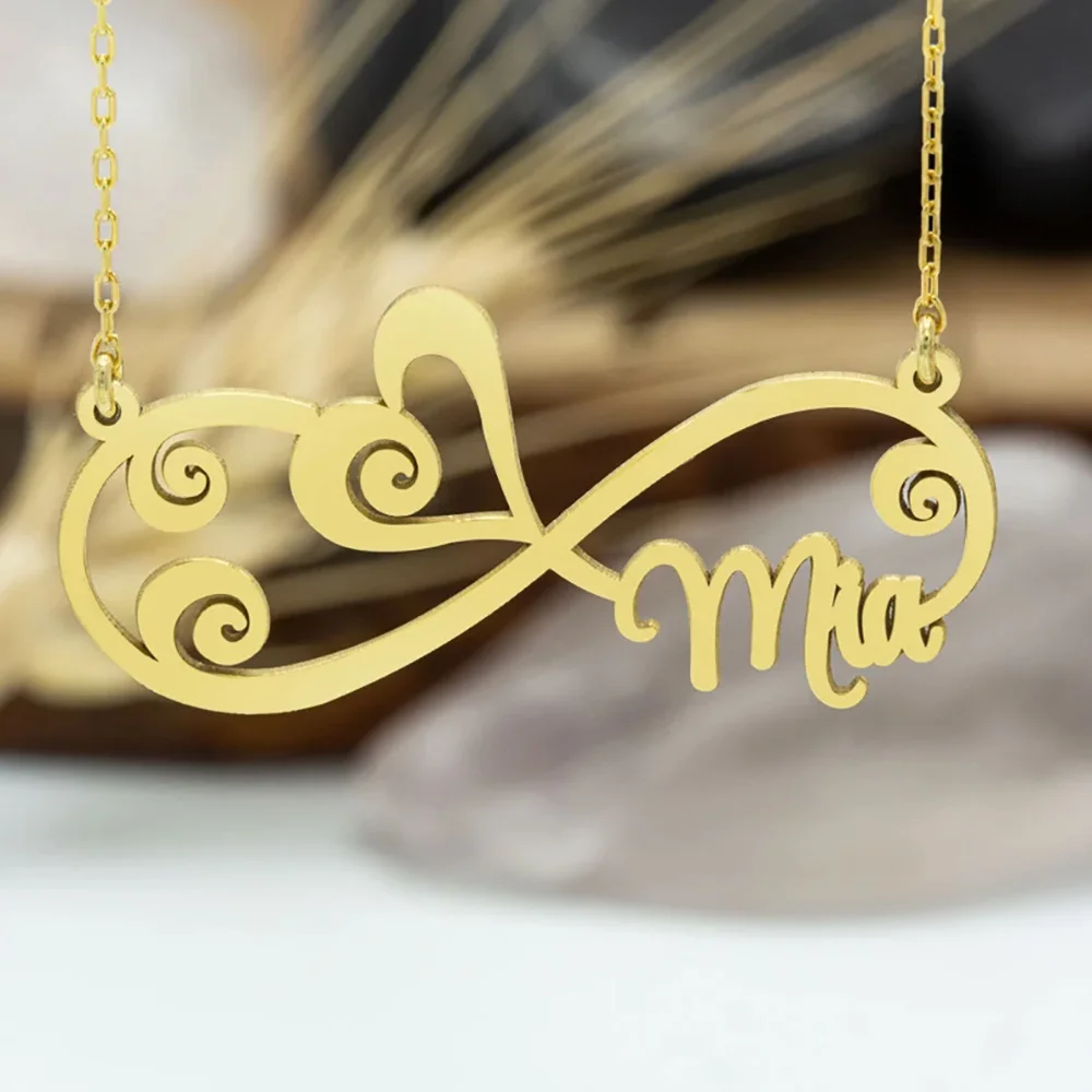 Custom Name Necklace for Women Personalized Love Heart Infinity Symbol Pendant Choker Gold Silver Stainless Steel Jewelry Gifts
Custom Name Necklace for Women Personalized Love Heart Infinity Symbol Pendant Choker Gold Silver Stainless Steel Jewelry Gifts