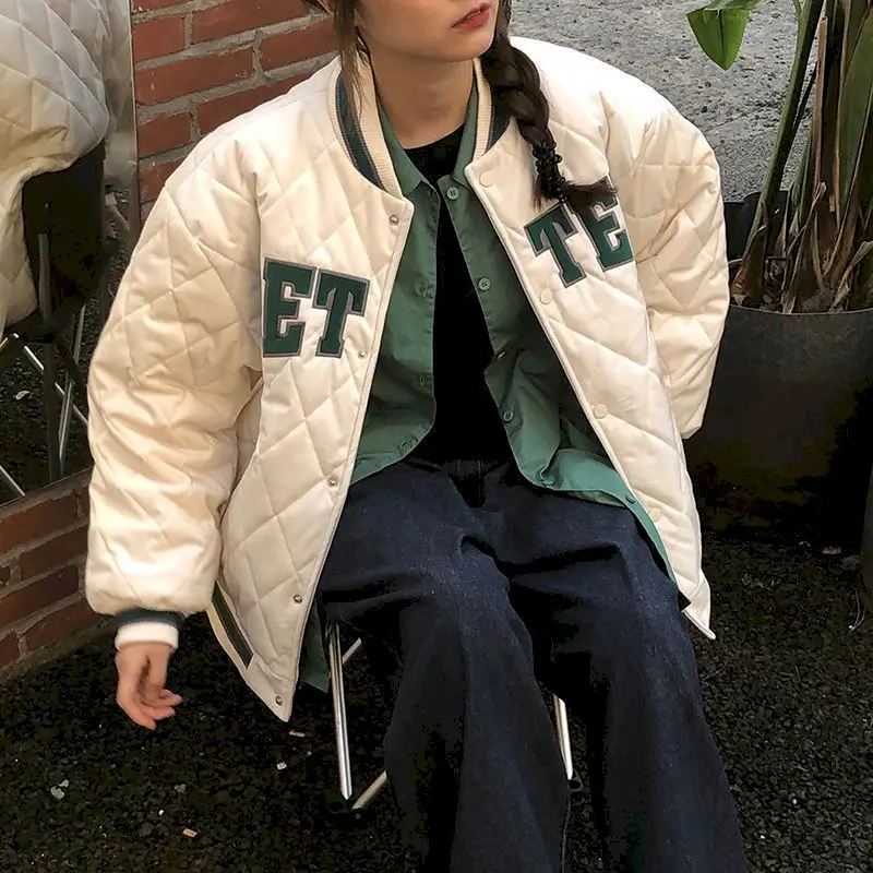 Jacket Y2k Green Print Fashion Baseball Bomber Coat 2022 Autumn Winter Oversized Patchwork Jacket Varsity Women Casual White
Jacket Y2k Green Print Fashion Baseball Bomber Coat 2022 Autumn Winter Oversized Patchwork Jacket Varsity Women Casual White