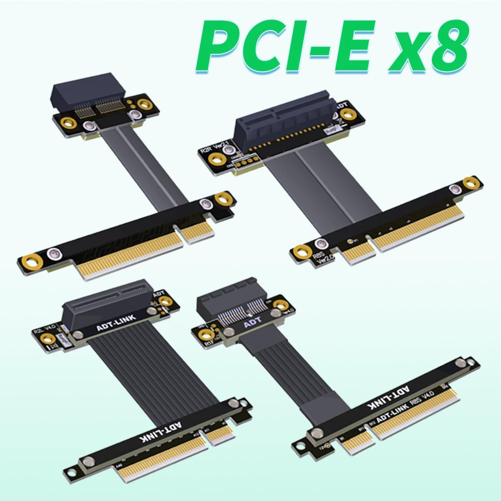 ADT PCI Express 3.0 4.0 X8 To X1 x4 Adapter Extension Cable Riser Support Network Card Hard Drive USB Capture Card Sound Card
ADT PCI Express 3.0 4.0 X8 To X1 x4 Adapter Extension Cable Riser Support Network Card Hard Drive USB Capture Card Sound Card