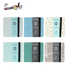 SeamiArt Potentate Mini Square Watercolor Journal Drawing Notebook Sketch Pad 100% Cotton 300gsm Hot Cold Press