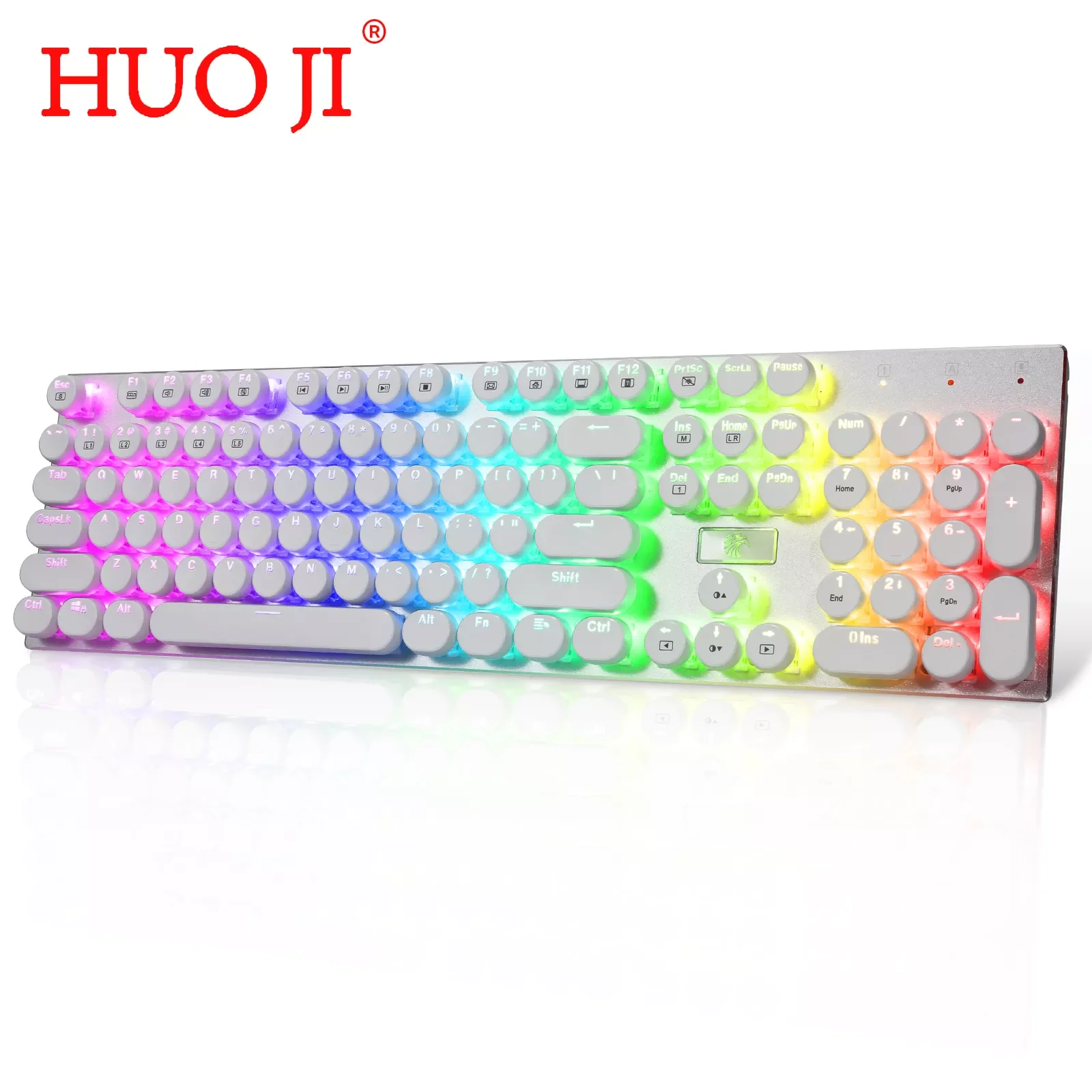 HUO JI E-YOOSO Z-88 Typewriter Retro Mechanical Keyboard USB Wired Round 104 Keys RGB Switch LED Backlight Blue Switches
HUO JI E-YOOSO Z-88 Typewriter Retro Mechanical Keyboard USB Wired Round 104 Keys RGB Switch LED Backlight Blue Switches