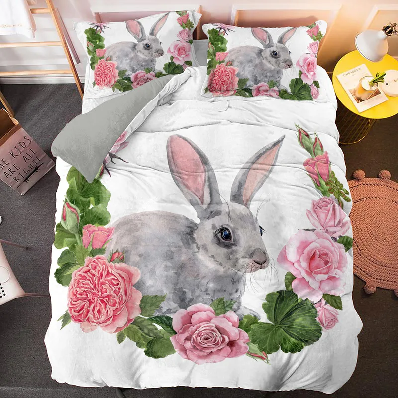 Bedding Set for Kids Easter Theme Bule 2/3pcs Polyester Quilt Cover Cartoon Rabbit King Queen Duvet Cover Pet Animal Carrot
Bedding Set for Kids Easter Theme Bule 2/3pcs Polyester Quilt Cover Cartoon Rabbit King Queen Duvet Cover Pet Animal Carrot