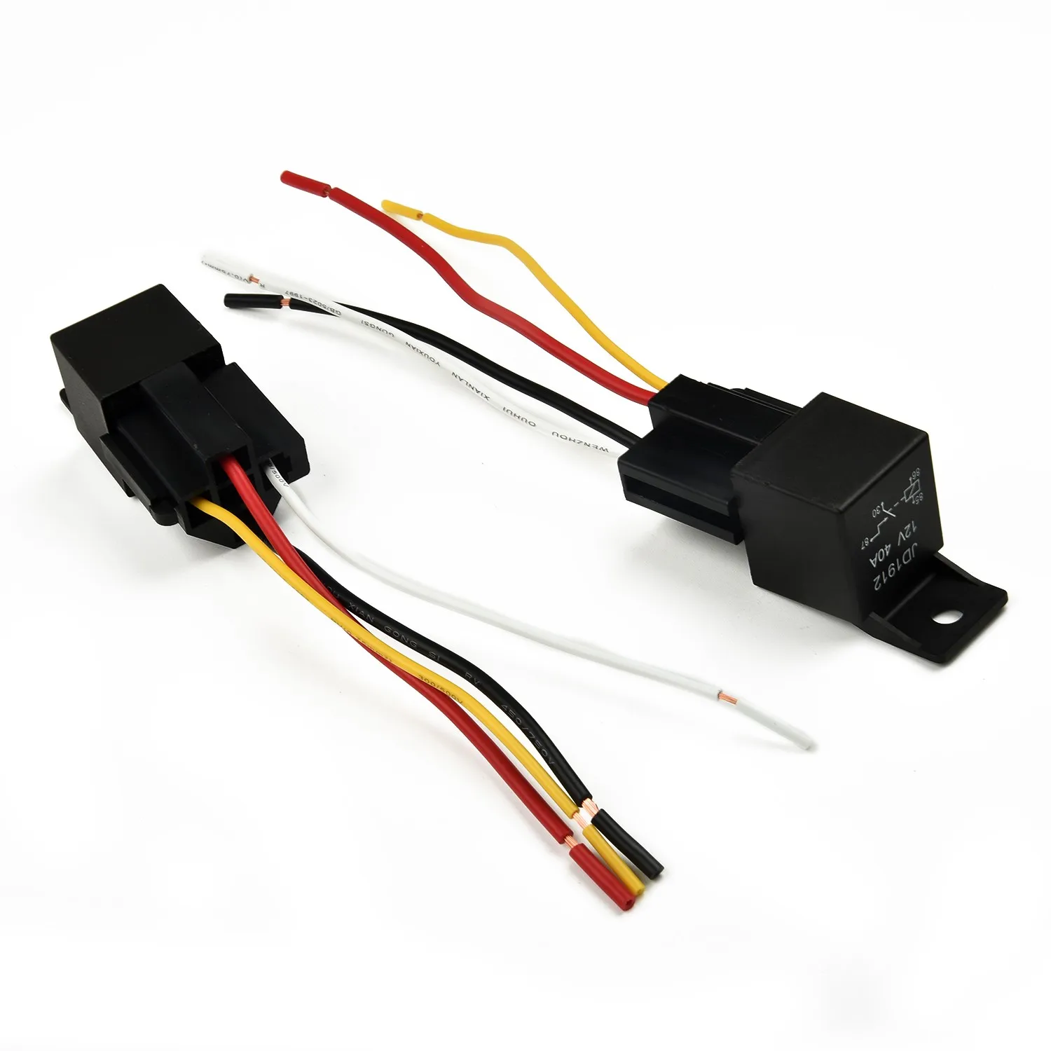 12V Relay 2pcs/Set With Socket 4Pin Automotive For Switching Alarm Systems Mount Normally Open Contacts (SPST)
12V Relay 2pcs/Set With Socket 4Pin Automotive For Switching Alarm Systems Mount Normally Open Contacts (SPST)