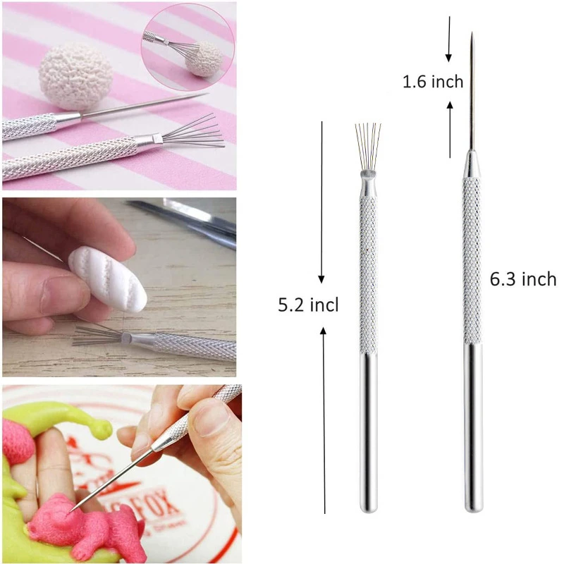 7 Pin Feather Wire Texture Pro Needle Pottery Clay Tools Ceramics Sculpting Modeling Tool Polymer Clay Texture Wire Brush
7 Pin Feather Wire Texture Pro Needle Pottery Clay Tools Ceramics Sculpting Modeling Tool Polymer Clay Texture Wire Brush