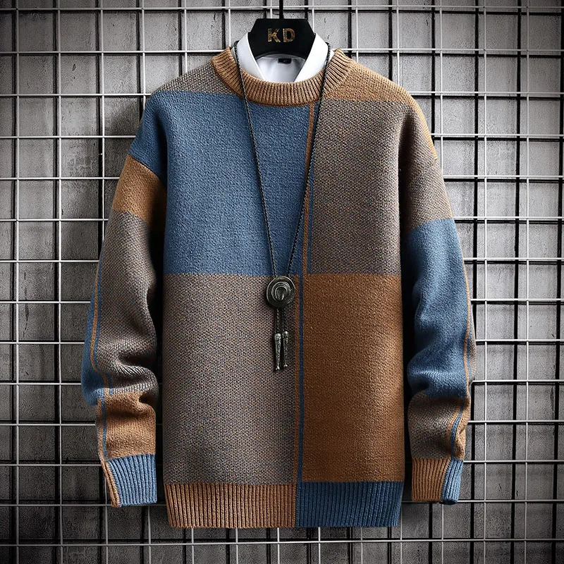 Handsome Plaid Sweater Men Harajuku Jumper Winter Thick Warm Turtleneck Pullover Men High Quality Male Christmas Sweaters Male
Handsome Plaid Sweater Men Harajuku Jumper Winter Thick Warm Turtleneck Pullover Men High Quality Male Christmas Sweaters Male