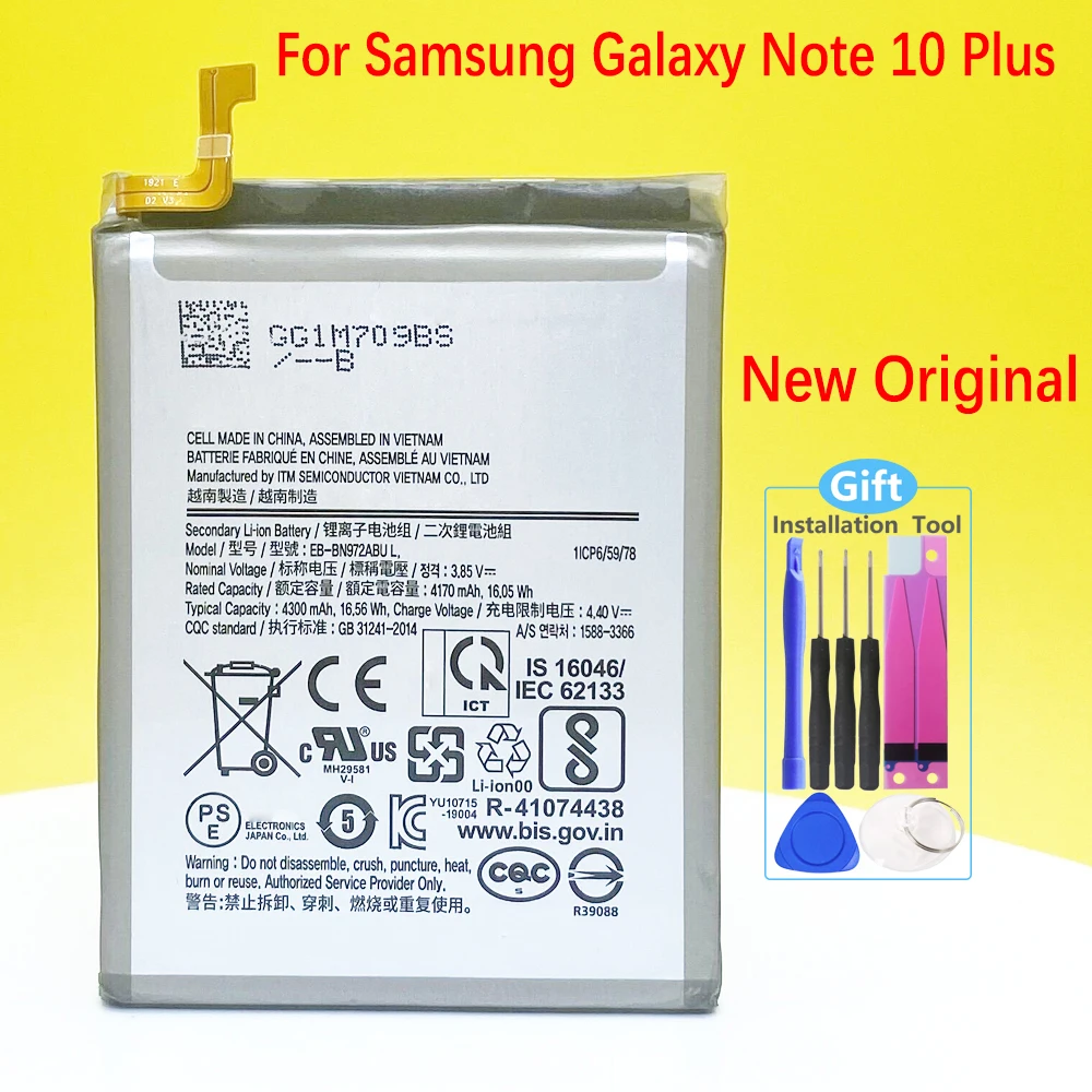 Новый оригинальный аккумулятор для Samsung Galaxy Note 10 + Note 10 Plus
Новый оригинальный аккумулятор для Samsung Galaxy Note 10 + Note 10 Plus