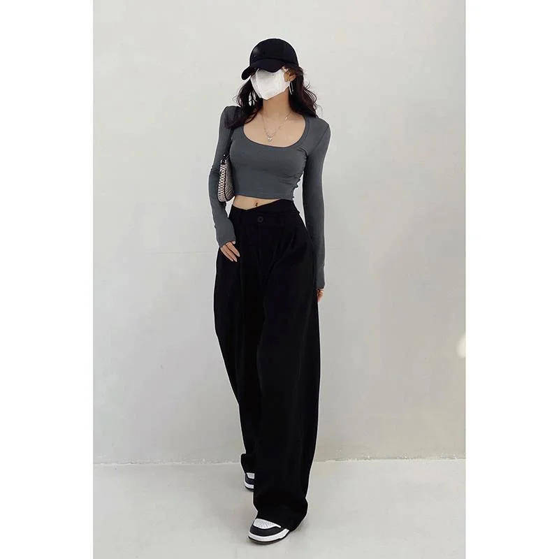 Fashion Street WOMEGAGA Style Solid Color Irregular Design High Waist Slim Fit Wide Leg Pants Casual Loose Thin Pants Women IPOG
Fashion Street WOMEGAGA Style Solid Color Irregular Design High Waist Slim Fit Wide Leg Pants Casual Loose Thin Pants Women IPOG