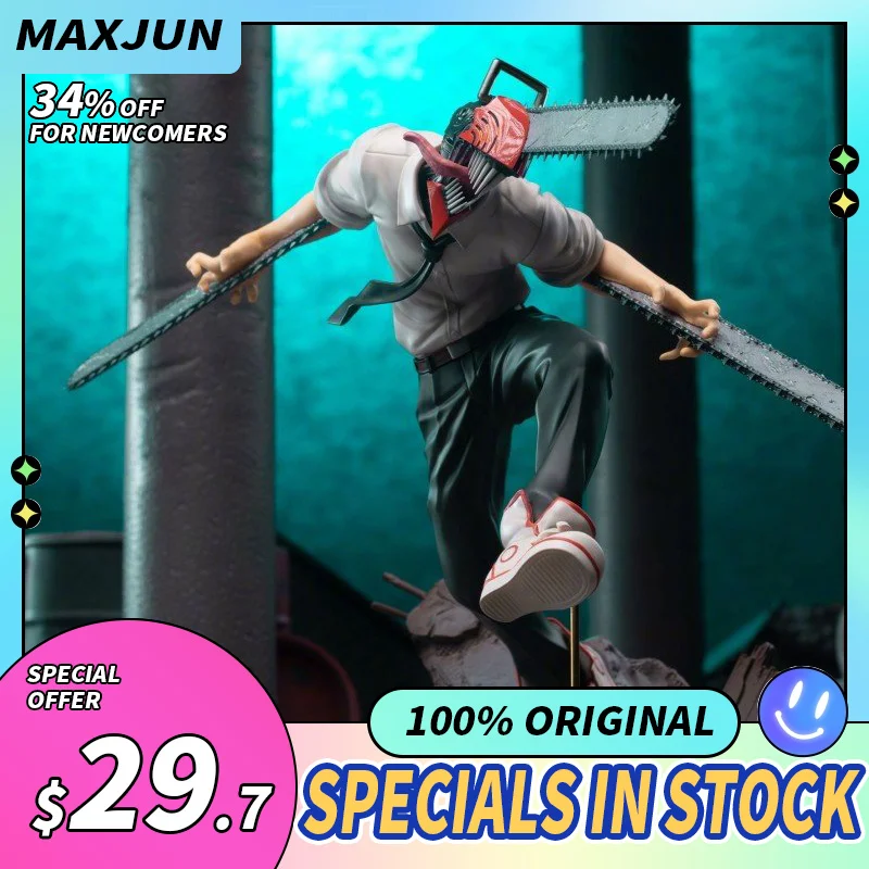 Фигурка аниме MAXJUN, фигурка бензопилы Denzi, 16 см, ПВХ Модель, игрушки SEGA, коллекционные фигурки героев, люминаста
Фигурка аниме MAXJUN, фигурка бензопилы Denzi, 16 см, ПВХ Модель, игрушки SEGA, коллекционные фигурки героев, люминаста