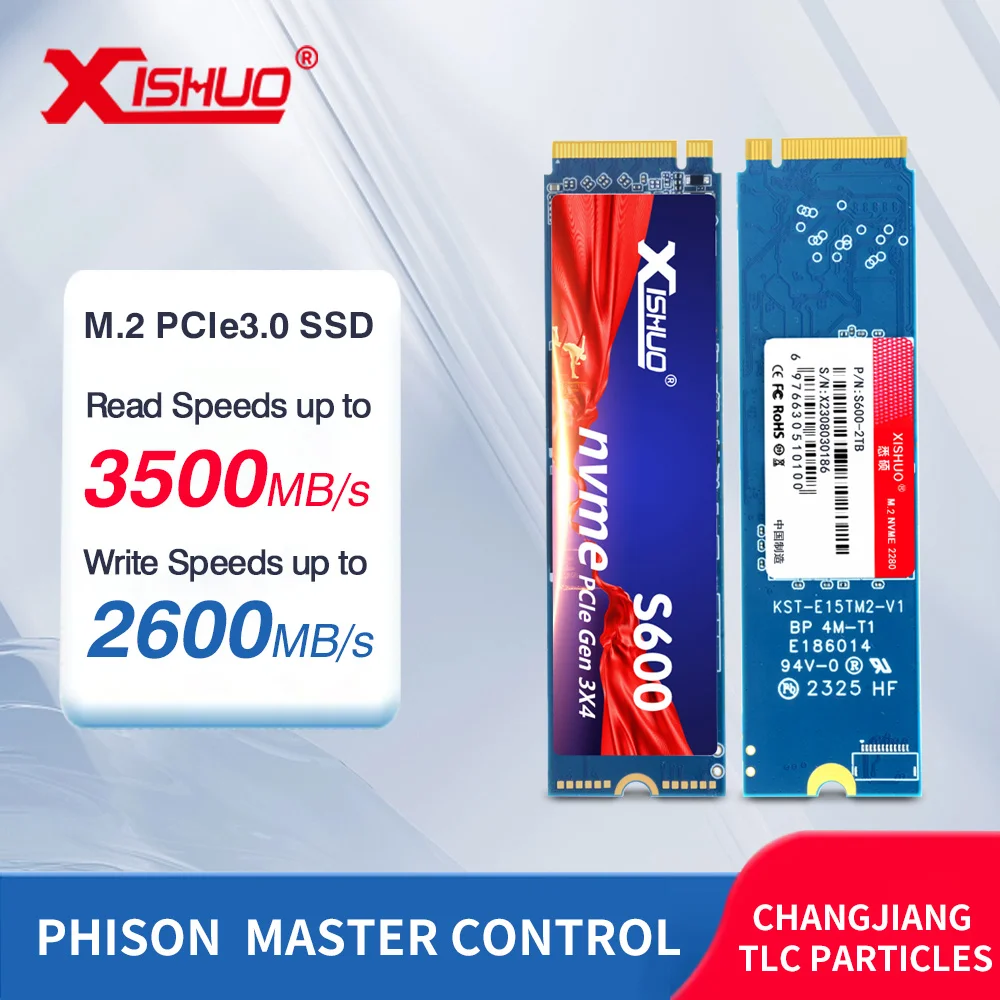 XISHUO M.2 NVMe SSD 256GB 512gb 1TB 2TB Internal Solid State Drive 2280 PCIe3.0 Computer Disk Hard Drives for PC Desktop Laptop
XISHUO M.2 NVMe SSD 256GB 512gb 1TB 2TB Internal Solid State Drive 2280 PCIe3.0 Computer Disk Hard Drives for PC Desktop Laptop