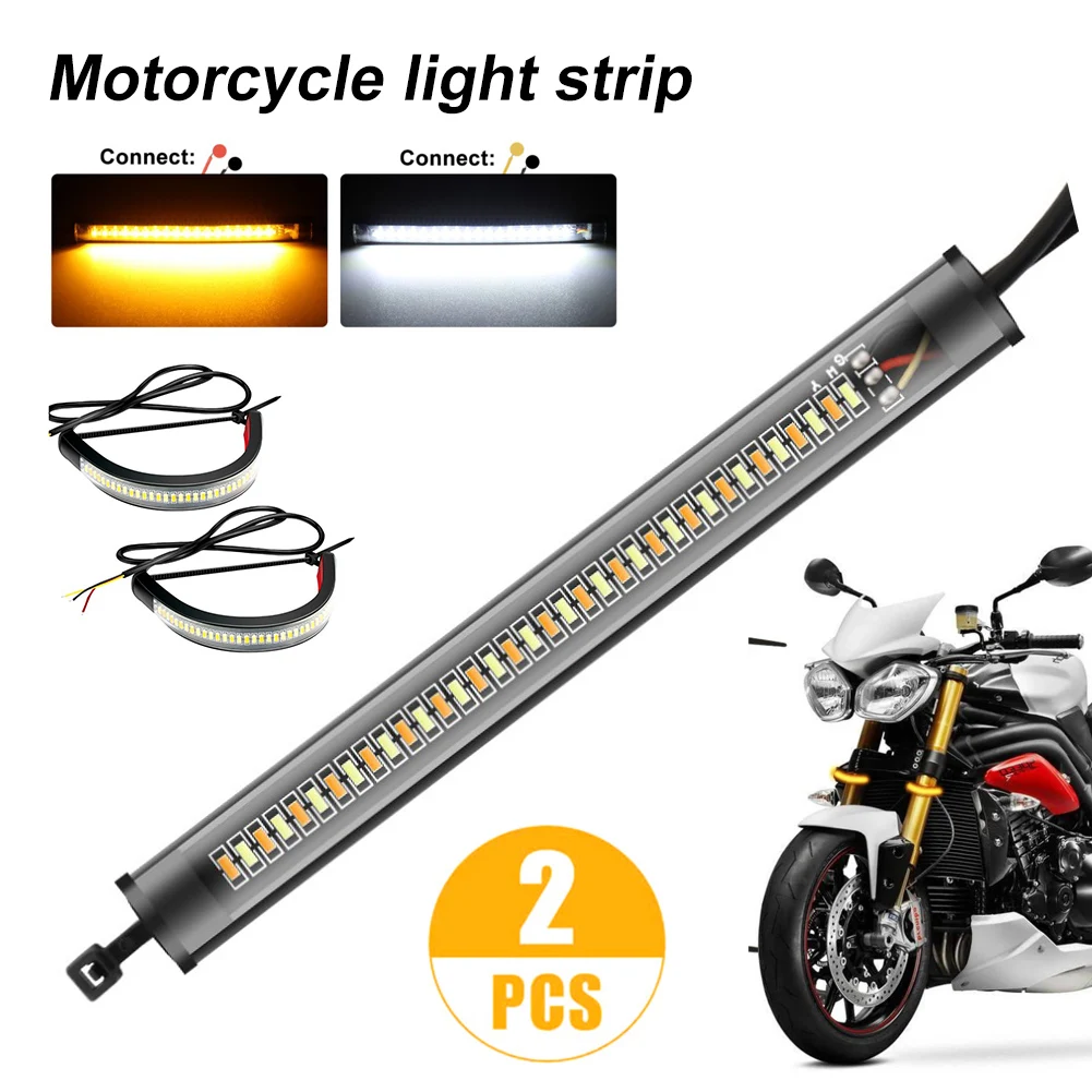 2PCS Universal Motorcycle Ring Fork Light Strip 12V Motorcycle LED Turn Signal Light Flashing Blinker Motorcycle Accessories
2PCS Universal Motorcycle Ring Fork Light Strip 12V Motorcycle LED Turn Signal Light Flashing Blinker Motorcycle Accessories