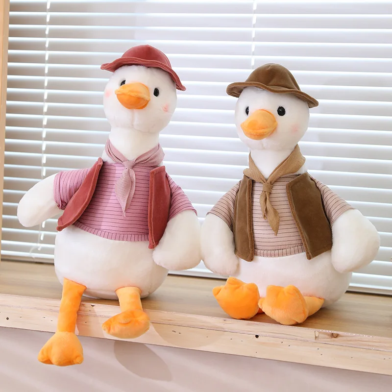 30/45/55CM Adventure Duck Plush Toys Soft Stuffed Cartoon Animal Dressed Duck Doll Home Decor Birthday Gift for Kids 
30/45/55CM Adventure Duck Plush Toys Soft Stuffed Cartoon Animal Dressed Duck Doll Home Decor Birthday Gift for Kids