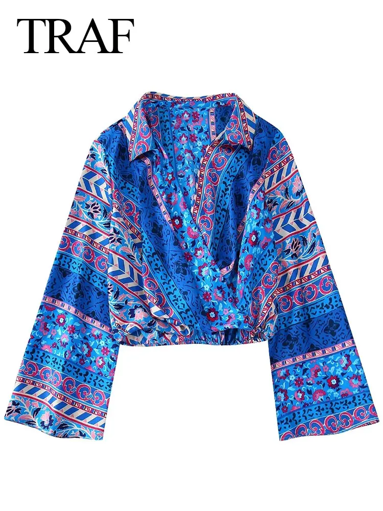 TRAF Fashion Retro Blue Gorgeous Stripe Print Cropped Lady Top Diagonal Neck Chiffon Elastic Waist Long Sleeve Blouse Top
TRAF Fashion Retro Blue Gorgeous Stripe Print Cropped Lady Top Diagonal Neck Chiffon Elastic Waist Long Sleeve Blouse Top