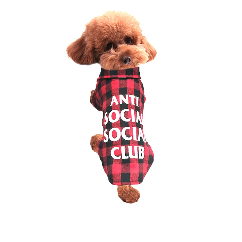 Dog Clothes Spring And Summer Wear Brushed Plaid Shirt Casual Pet Shirt Small Cute Casual Clothing Cotton T
Dog Clothes Spring And Summer Wear Brushed Plaid Shirt Casual Pet Shirt Small Cute Casual Clothing Cotton T