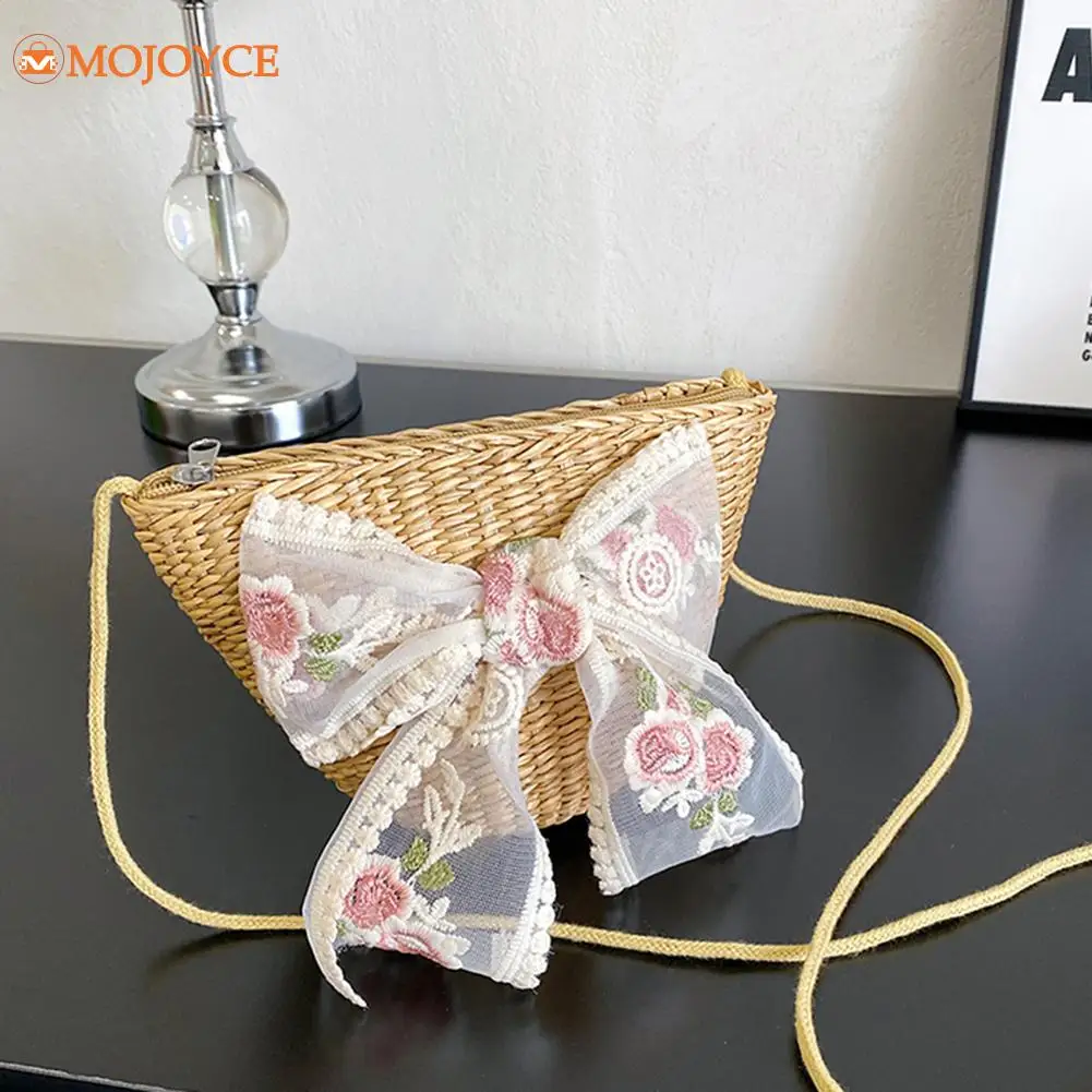 Women Bucket Straw Crossbody Bag Lace Bowknot Deisgner Female Retro Summer Beach Woven Small Purse Totes Casual Holiday Shoulder
Women Bucket Straw Crossbody Bag Lace Bowknot Deisgner Female Retro Summer Beach Woven Small Purse Totes Casual Holiday Shoulder