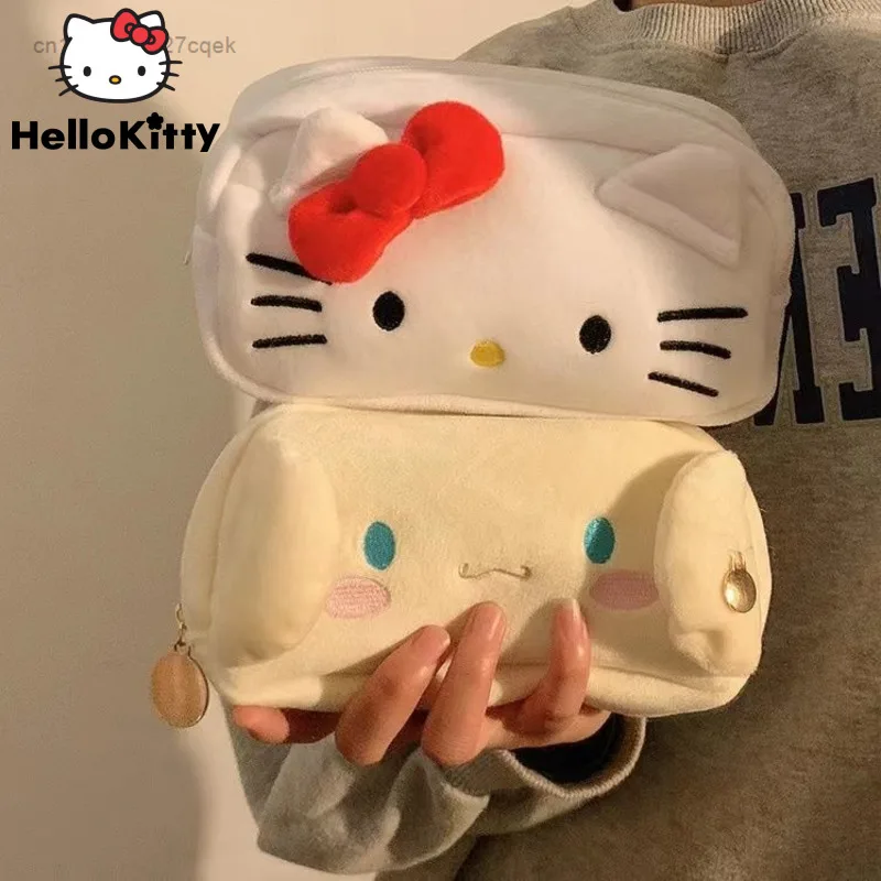 Sanrio Hello Kitty Cinnamoroll Plush Pencil Bag Cartoon Cute Storage Bags Y2k Student Stationery Supplies Pen Case High Capacity 
Sanrio Hello Kitty Cinnamoroll Plush Pencil Bag Cartoon Cute Storage Bags Y2k Student Stationery Supplies Pen Case High Capacity