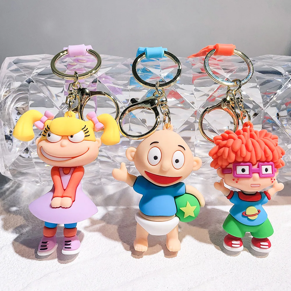 

Anime Rugrats In Paris Naughty Soldier Keychain Stereo Cartoon Character Model Pendant Key Chain Cute Bag Hanging Accessories