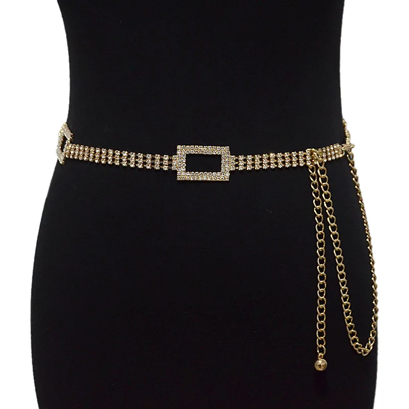 Летняя модная женская цепочка на талию с металлической вставкой 
Летняя модная женская цепочка на талию с металлической вставкой