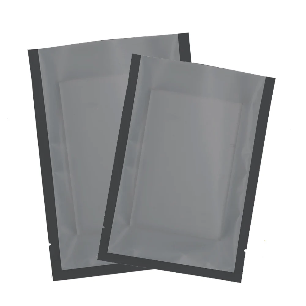 Moisture-Proof Plastic Bags Waterproof Food Storage Bag Open Top Flat Self Seal Matte Black Heat Sealing Material Mylar Bag
Moisture-Proof Plastic Bags Waterproof Food Storage Bag Open Top Flat Self Seal Matte Black Heat Sealing Material Mylar Bag