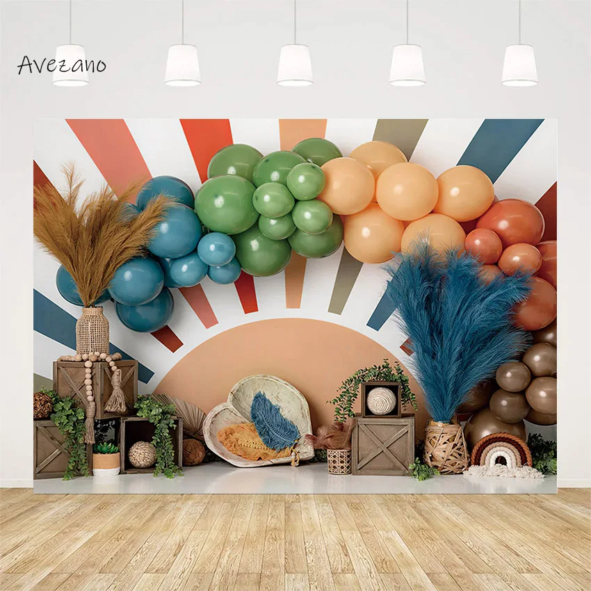 Avezano Photography Background Boho Balloon Rainbow Reed Newborn Kids Birthday Portrait Cake Smash Backdrop Photo Studio Decor
Avezano Photography Background Boho Balloon Rainbow Reed Newborn Kids Birthday Portrait Cake Smash Backdrop Photo Studio Decor