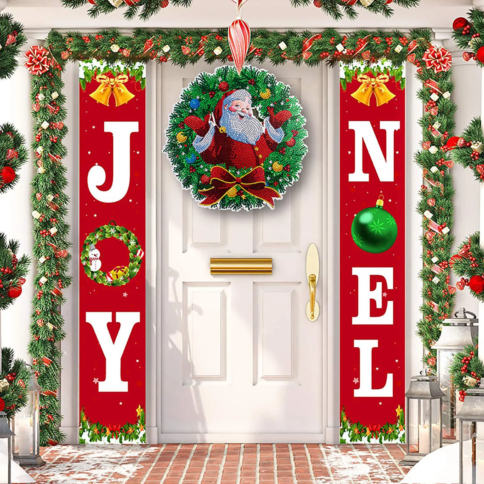 5D DIY Diamond Paintings Santa Painted Wreath Rhinestone Picture Full Round Cross Stitch Kit Embroidery Mosaic Decoration Gift
5D DIY Diamond Paintings Santa Painted Wreath Rhinestone Picture Full Round Cross Stitch Kit Embroidery Mosaic Decoration Gift