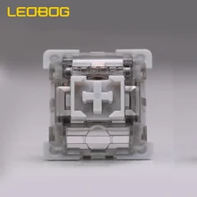LEOBOG grey wood switch V3 mechanical keyboard accessories factory lubrication 3pin