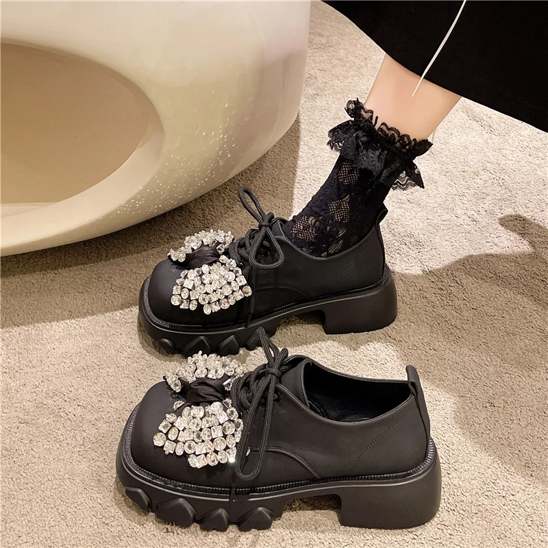 Женские туфли с квадратным носком и бантом, осенние модные туфли на плоской платформе, элегантные оксфорды с кристаллами, платье-бабочка, Ос...
Женские туфли с квадратным носком и бантом, осенние модные туфли на плоской платформе, элегантные оксфорды с кристаллами, платье-бабочка, Ос...