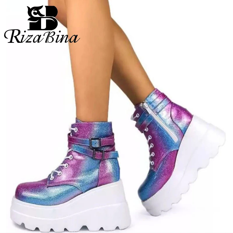 RIZABINA New 2022 Ladies Ankle Boots High Platform Metal Buckle Women'S Shoes Fashion Cool Punk Chunky Ins Boots Footwear
RIZABINA New 2022 Ladies Ankle Boots High Platform Metal Buckle Women'S Shoes Fashion Cool Punk Chunky Ins Boots Footwear