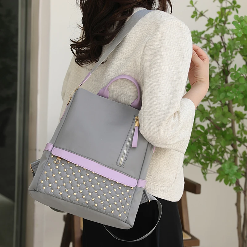 Fashion Backpack Waterproof Backpack for Women Quality School Bags Female Solid Color Travel Small Bag Female Multi-Function Bag
Fashion Backpack Waterproof Backpack for Women Quality School Bags Female Solid Color Travel Small Bag Female Multi-Function Bag