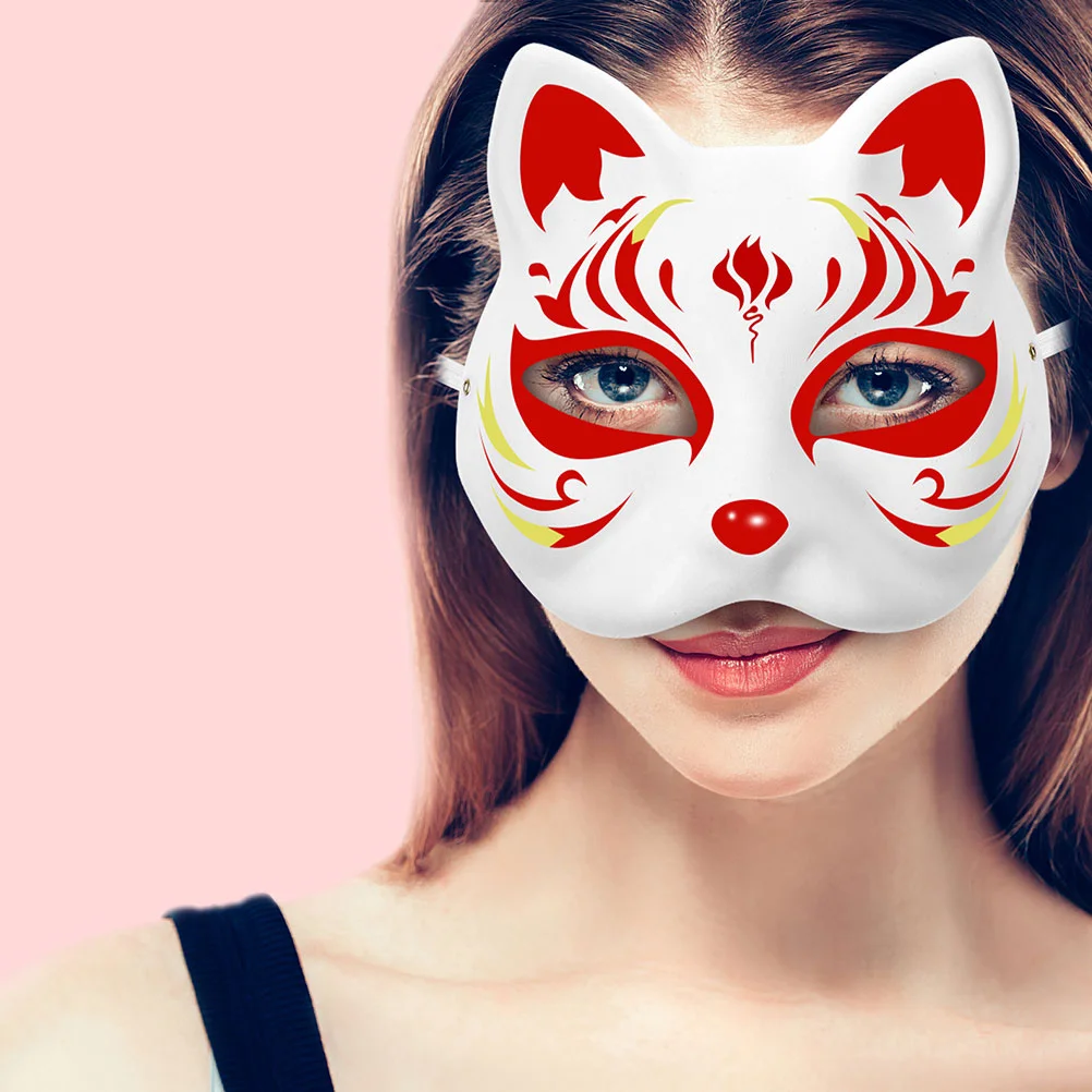 Halloween Mask Half Face Hand-Painted Cat Fox Mask Christmas Party Masquerade Cosplay Mask Cat Masks Blank Mask Costume
Halloween Mask Half Face Hand-Painted Cat Fox Mask Christmas Party Masquerade Cosplay Mask Cat Masks Blank Mask Costume