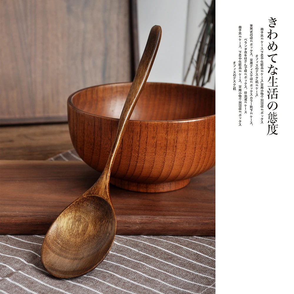 Natural Long Handle Wooden Spoon Japanese Rice Ramen Spoon Soup Spoon Cooking Utensils Portable Tableware Kitchen Accessories
Natural Long Handle Wooden Spoon Japanese Rice Ramen Spoon Soup Spoon Cooking Utensils Portable Tableware Kitchen Accessories