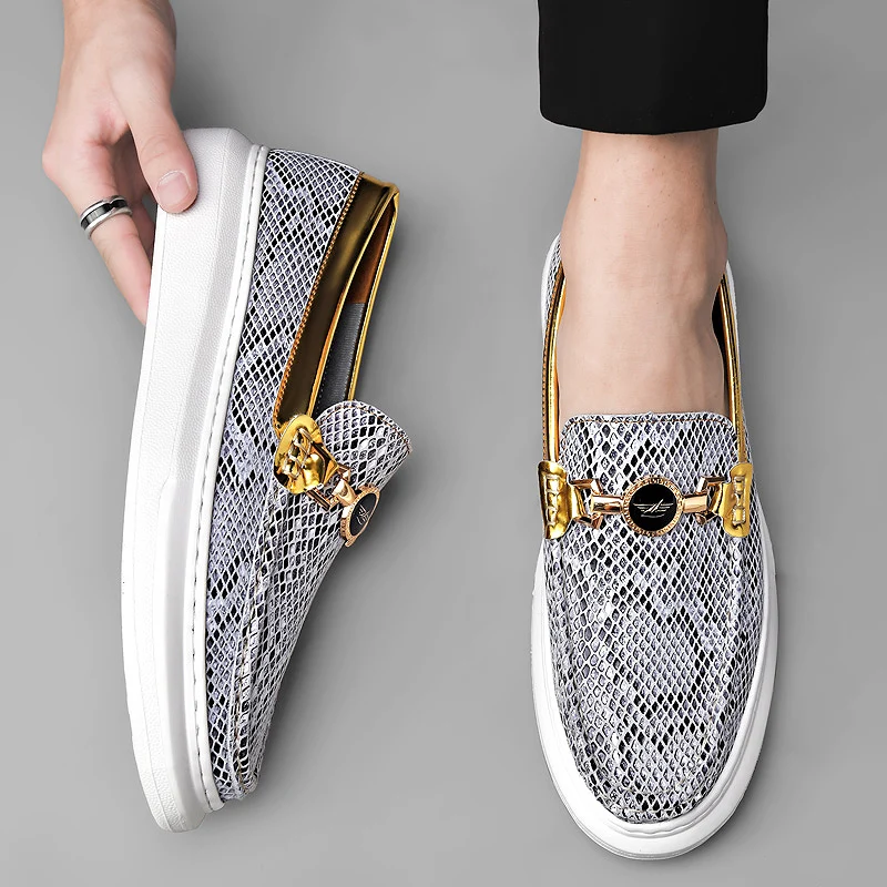 Topvivi Fashion Loafers Men Shoes Flat Slip-on Casual animal print men shoes snake shoes men Light Comfortable Stylist Shoes
Topvivi Fashion Loafers Men Shoes Flat Slip-on Casual animal print men shoes snake shoes men Light Comfortable Stylist Shoes