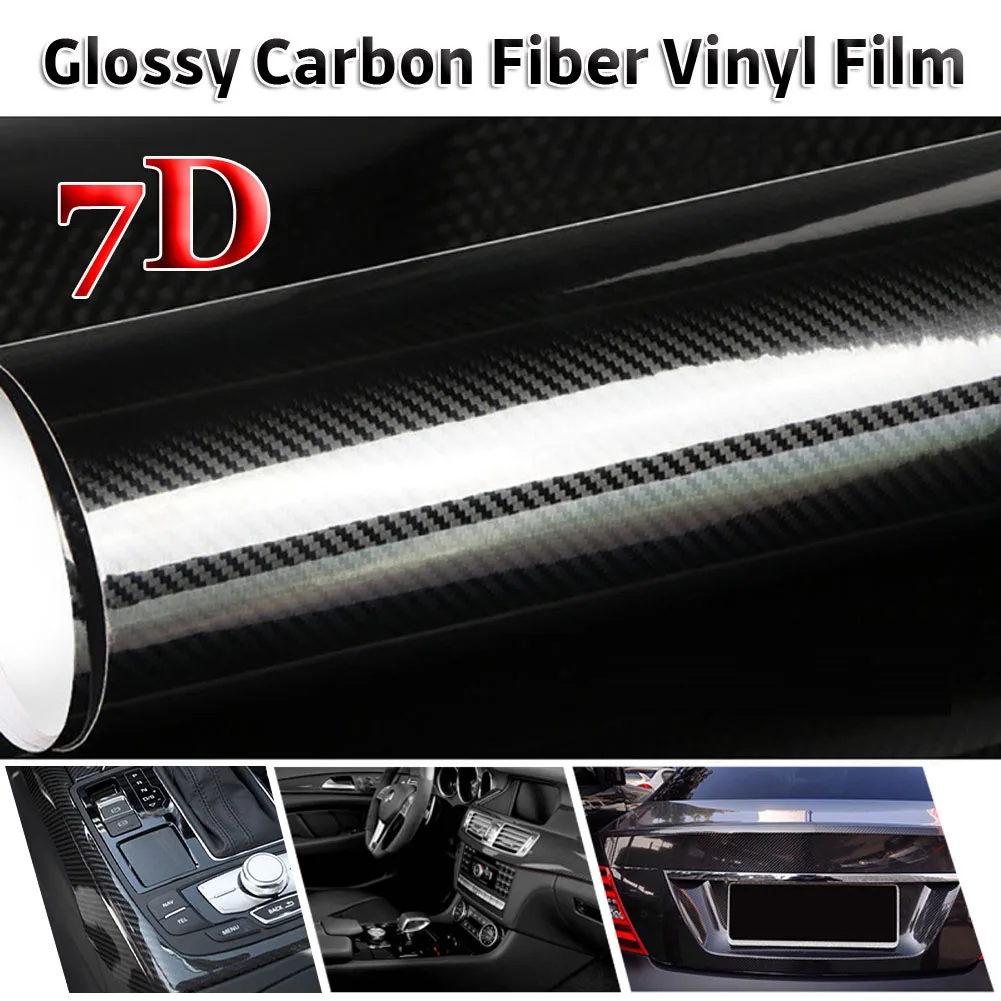 152x30cm Universal 7D Car Wrap Interior Exterior Film Sticker Glossy Carbon Fiber Vinyl Film for Car Motorcycle Accessories
152x30cm Universal 7D Car Wrap Interior Exterior Film Sticker Glossy Carbon Fiber Vinyl Film for Car Motorcycle Accessories