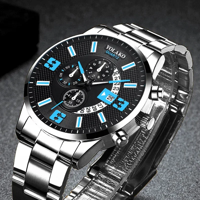 hombre Mens Fashion Business Watches Men Sports Stainless Steel Quartz Watch Man Calendar Date Clock relogio masculino
hombre Mens Fashion Business Watches Men Sports Stainless Steel Quartz Watch Man Calendar Date Clock relogio masculino