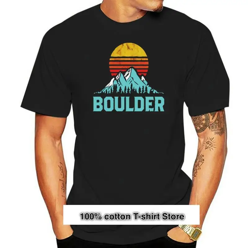 Camiseta de manga corta para hombre, camiseta Vintage de Boulder, Colorado, Montañas desgastadas, camiseta guay para mujer
Camiseta de manga corta para hombre, camiseta Vintage de Boulder, Colorado, Montañas desgastadas, camiseta guay para mujer