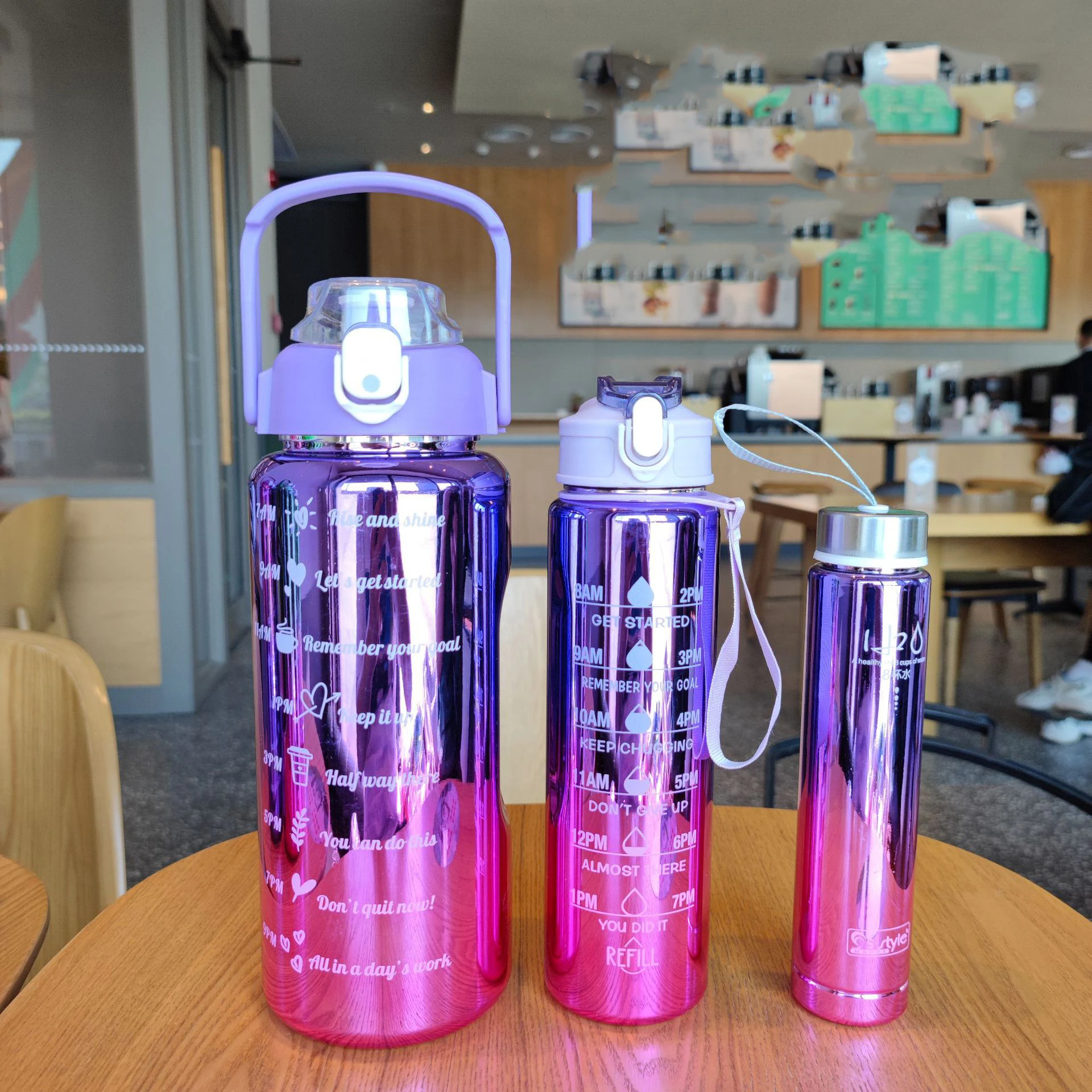 Drinkware Electroplated Three Piece Set of High Capacity Plastic Cup Jump Cover for Direct Drinking Outdoor Sports Straw Kawaii
Drinkware Electroplated Three Piece Set of High Capacity Plastic Cup Jump Cover for Direct Drinking Outdoor Sports Straw Kawaii