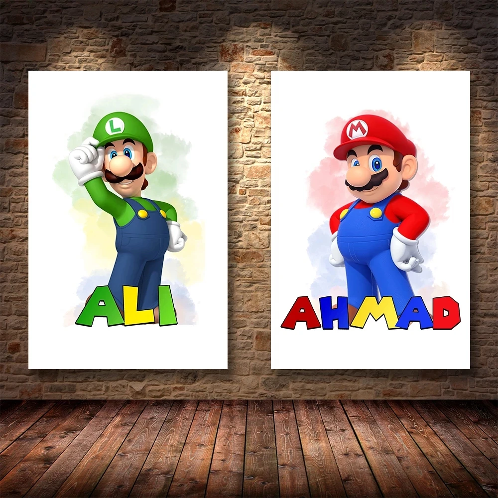 Pokemon Super Mario Poster Classic Game Canvas Painting Watercolor Wall Art Picture Home Decor for Living Room Baby Bedroom
Pokemon Super Mario Poster Classic Game Canvas Painting Watercolor Wall Art Picture Home Decor for Living Room Baby Bedroom