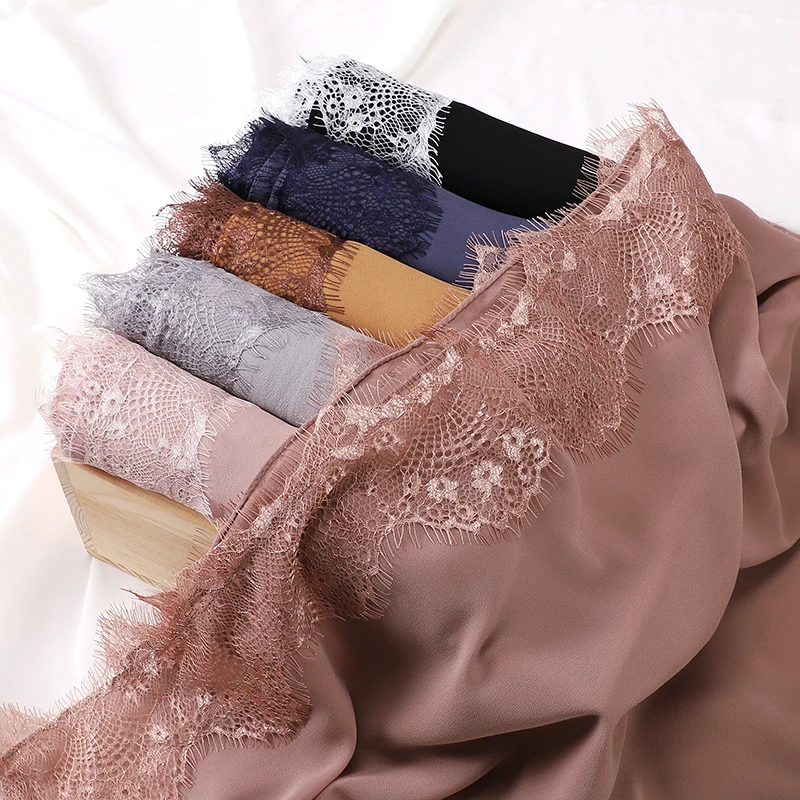 Plain Lace Scarf Bubble Chiffon Hijabs for Women Solid Color Embroidered Scarfs Chiffon Muslim Woman Veil Eid Abaya Woman Turban
Plain Lace Scarf Bubble Chiffon Hijabs for Women Solid Color Embroidered Scarfs Chiffon Muslim Woman Veil Eid Abaya Woman Turban