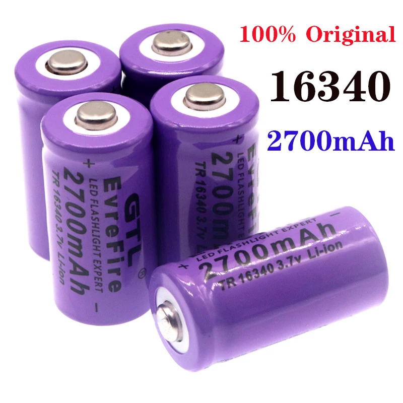 100% New 2700mAh Rechargeable Li-ion 16340 Battery UniversALBC LED Flashlight Expert 2700mAh LS 16340 3.7V Li-ion Purple Color
100% New 2700mAh Rechargeable Li-ion 16340 Battery UniversALBC LED Flashlight Expert 2700mAh LS 16340 3.7V Li-ion Purple Color