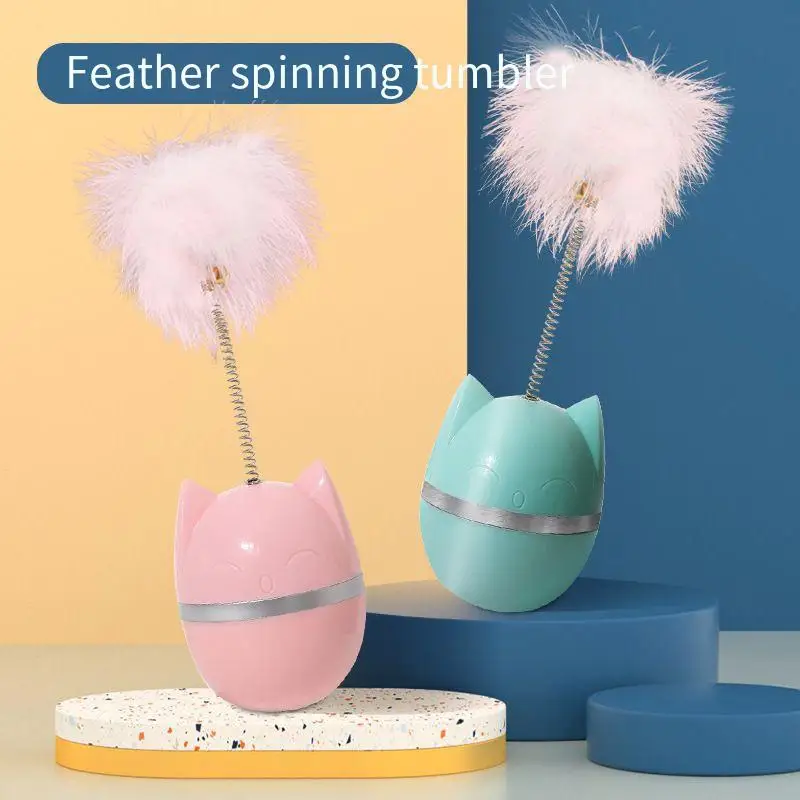 Fashion Funny Colorful Tumbler Interactive Self-hi Unstuffy Cat Stick Cat Head Feather Pet Toy Interactive Toy Exercise Cat Body
Fashion Funny Colorful Tumbler Interactive Self-hi Unstuffy Cat Stick Cat Head Feather Pet Toy Interactive Toy Exercise Cat Body