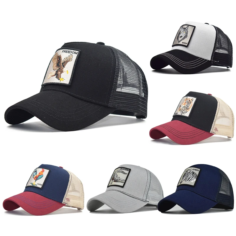 Men's baseball Cap With Animals Pattern High Quality Mesh Hat Summer Net Snapback Fashion Outdoor Cotton Breathable Sports Cap
Men's baseball Cap With Animals Pattern High Quality Mesh Hat Summer Net Snapback Fashion Outdoor Cotton Breathable Sports Cap