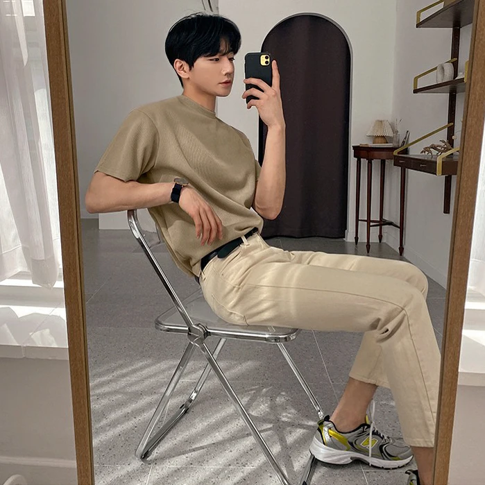 2022 Summer Men's Fashion Cotton Solid Color Loose T Shirt Mens Short Sleeve Casual Tops Male Streetwear O-neck Top Tees V37
2022 Summer Men's Fashion Cotton Solid Color Loose T Shirt Mens Short Sleeve Casual Tops Male Streetwear O-neck Top Tees V37