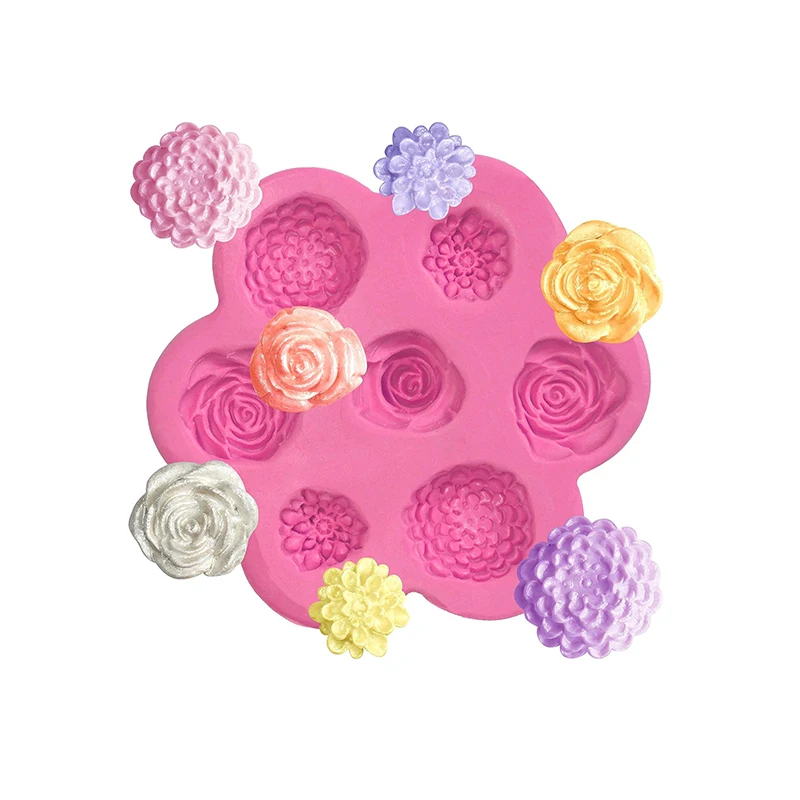 Mini Flower Fondant Silicone Mold For Sugarcraft Cake Decoration Cupcake Topper Polymer Clay Soap Wax Making Crafting Projects
Mini Flower Fondant Silicone Mold For Sugarcraft Cake Decoration Cupcake Topper Polymer Clay Soap Wax Making Crafting Projects
