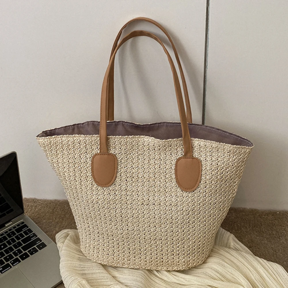 Luxury Designer Women Handbag Woven Top Handle Bags Beach Straw Shoulder Bag Rattan Female Bohemia Casual Travel Shopper Totes
Luxury Designer Women Handbag Woven Top Handle Bags Beach Straw Shoulder Bag Rattan Female Bohemia Casual Travel Shopper Totes