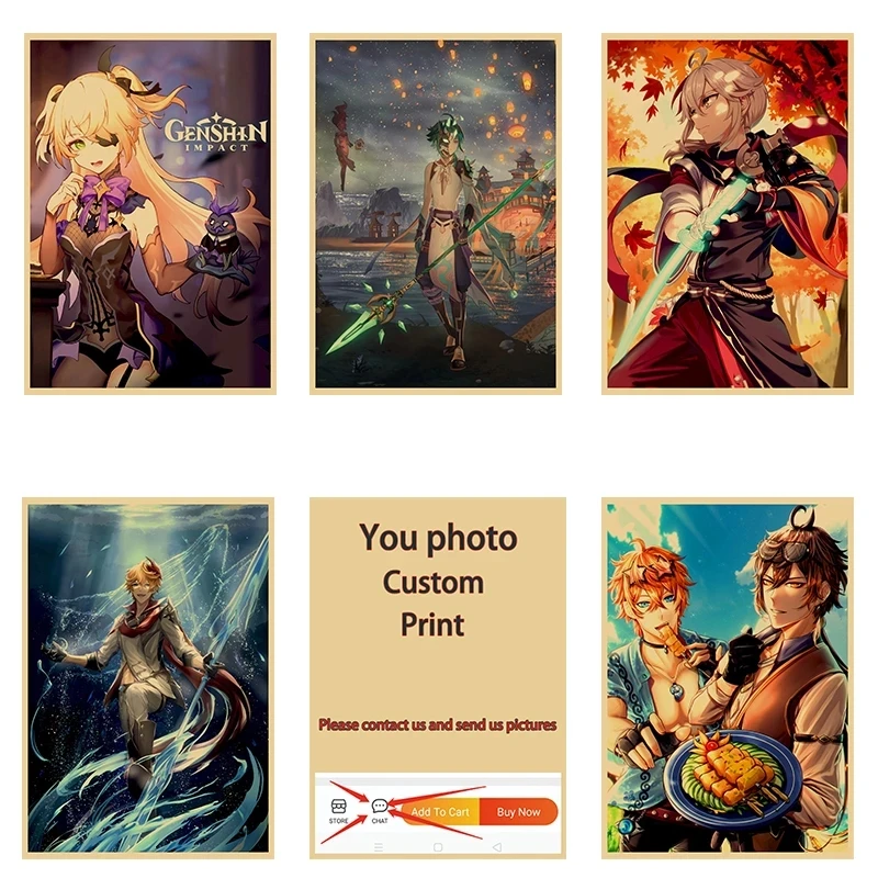 Home Decor Video Game Canvas Wall Art Painting Original Genshin Impac Pictures Printing Modular Artwork Poster For Living Room
Home Decor Video Game Canvas Wall Art Painting Original Genshin Impac Pictures Printing Modular Artwork Poster For Living Room