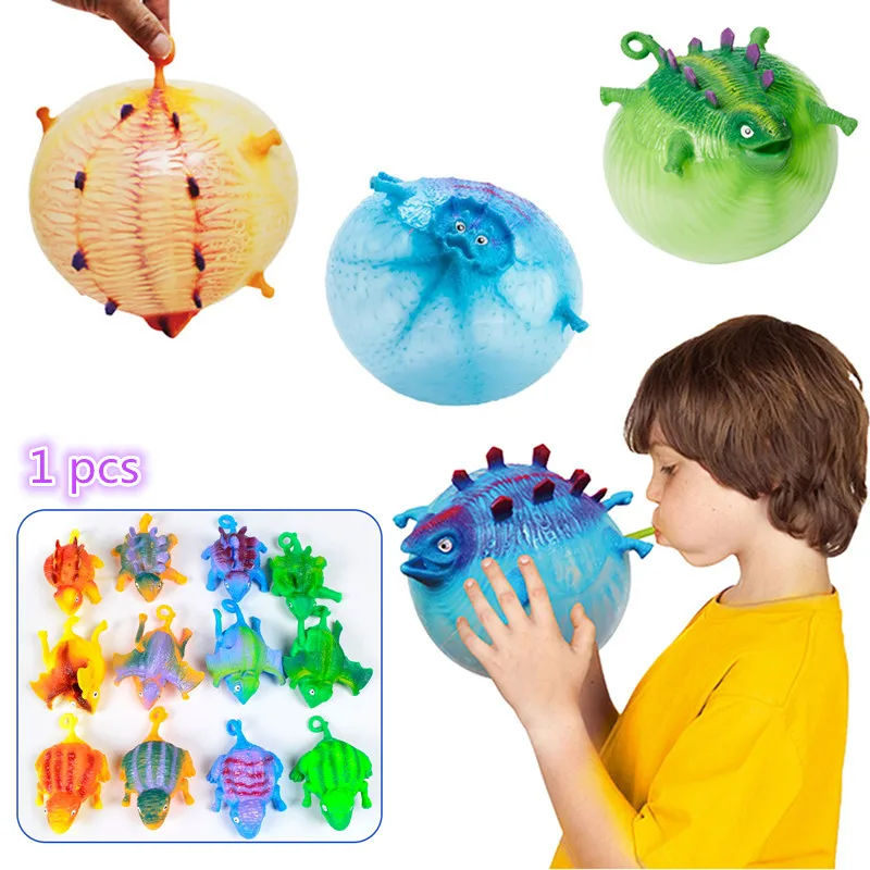 Besegad Cute Dinosaur Inflatable Blowing Balloon Ball Toy for Toddlers Boys Girls Birthday Christmas New Year Gift Random Style
Besegad Cute Dinosaur Inflatable Blowing Balloon Ball Toy for Toddlers Boys Girls Birthday Christmas New Year Gift Random Style