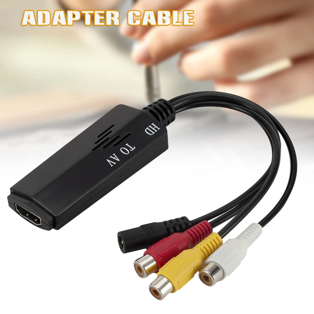 4-in-1 Video Audio Connector Cable Av Rca Adapter Converter Compatible With Hdmi Short Wire 17cm Flexible Jr Deals 
4-in-1 Video Audio Connector Cable Av Rca Adapter Converter Compatible With Hdmi Short Wire 17cm Flexible Jr Deals