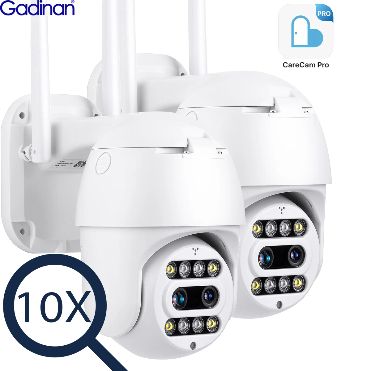 IP-камера Gadinan, 3 Мп, Wi-Fi, PTZ, 10X зум
IP-камера Gadinan, 3 Мп, Wi-Fi, PTZ, 10X зум