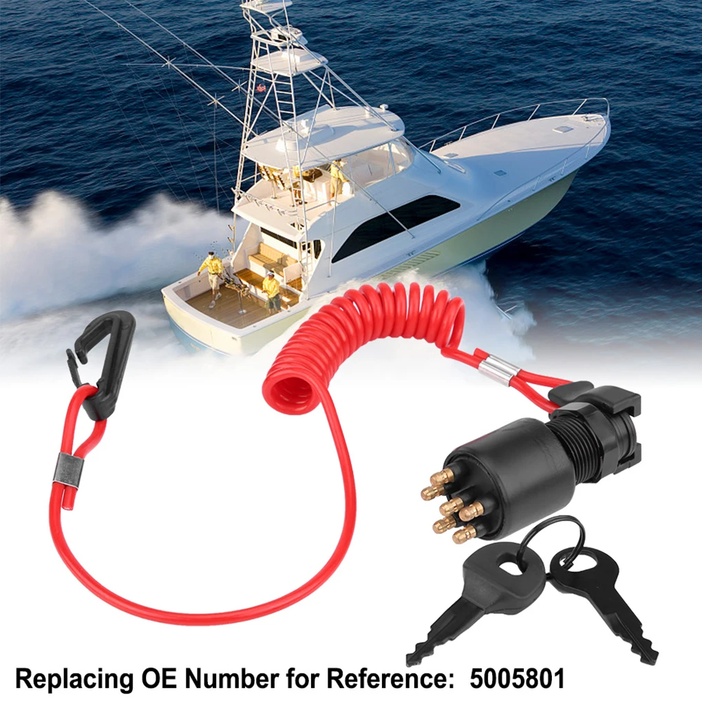 Boats Motor Ignition Key Switch with Safety Lanyard Watercraft Upgrades Lock Igniting Keys Professional Maintenance Accessory
Boats Motor Ignition Key Switch with Safety Lanyard Watercraft Upgrades Lock Igniting Keys Professional Maintenance Accessory